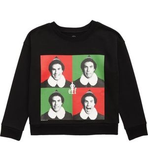 Treasure & Bond Kids' Elf Graphic Sweatshirt-XL (14)